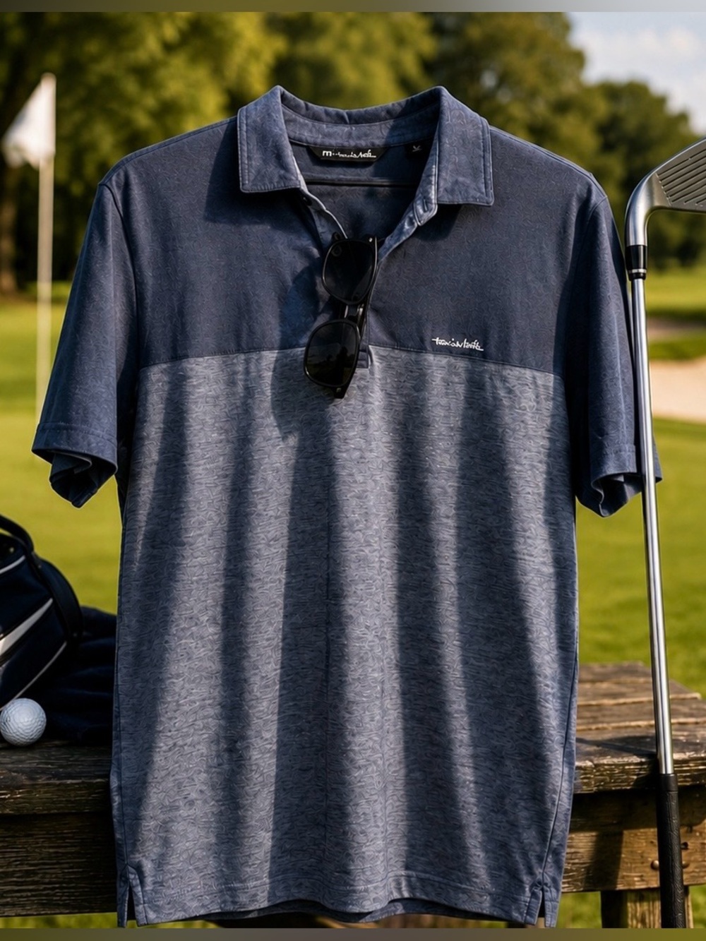 Travis Mathew Performance Navy Polo Shirt